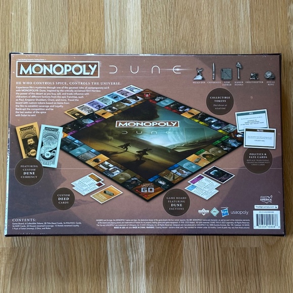 Monopoly DUNE Collectible Board Game Sci-Fi Movie- New, Sealed - Picture 2 of 5